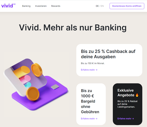 Cashback Programm Vivid